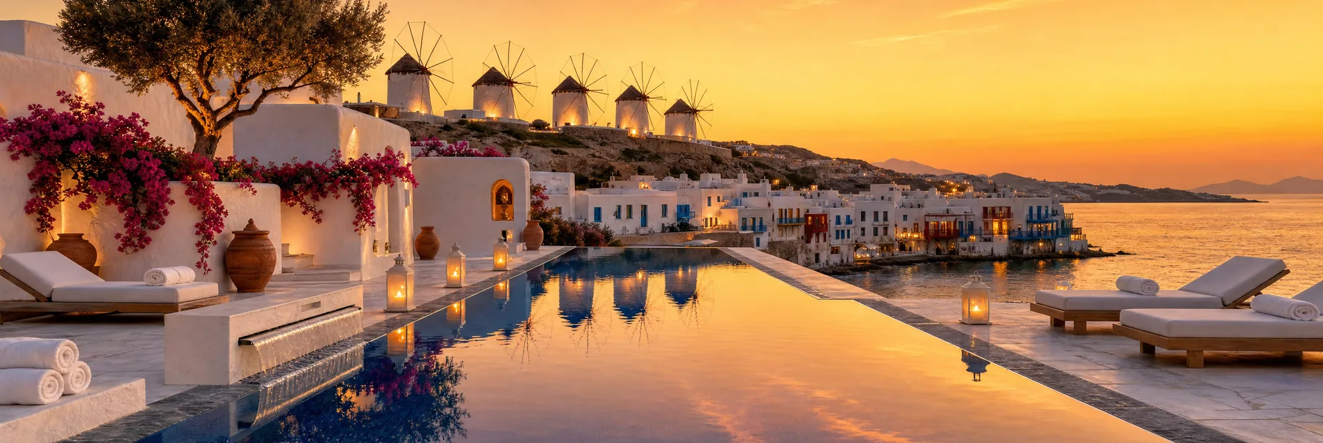 Hôtel avec piscine à Mykonos