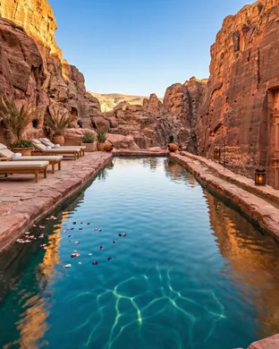 Hôtel avec piscine à Pétra