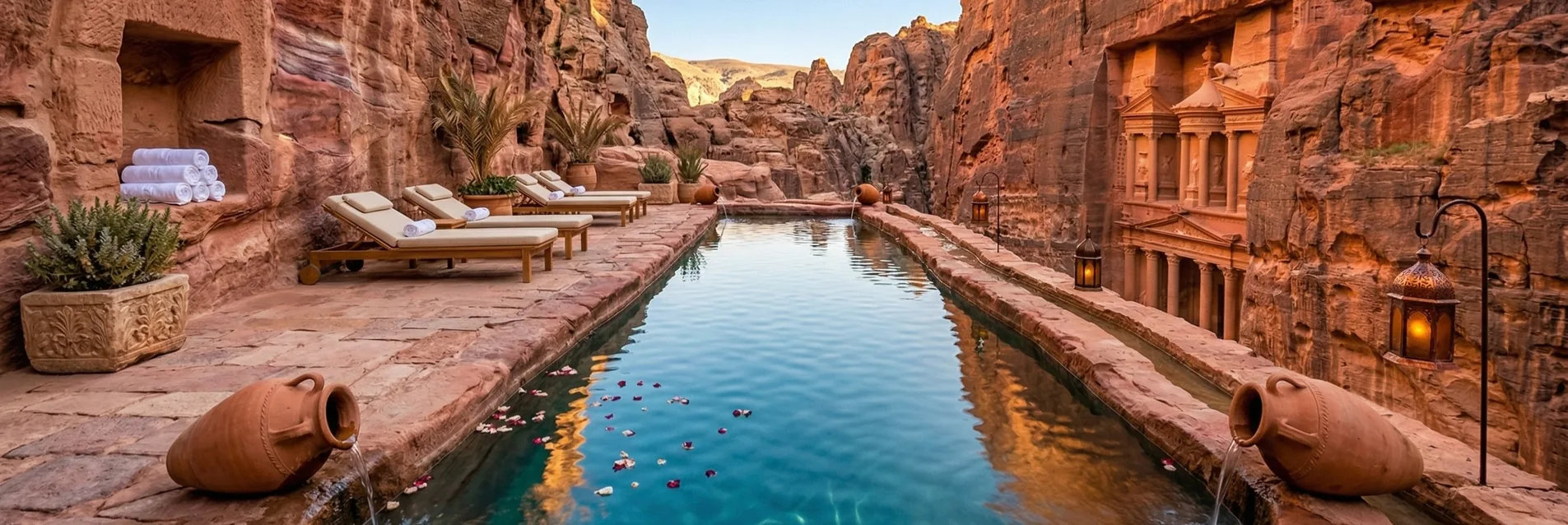 Hôtel avec piscine à Pétra